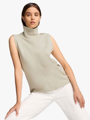 Womens Puma Her Stone Turtleneck Vest