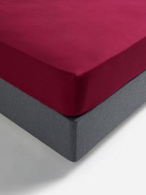 Jet Home Cerise Soft Touch Fitted Sheet