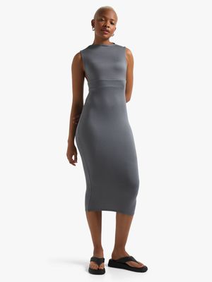 Women's Charcoal Bodycon Dress