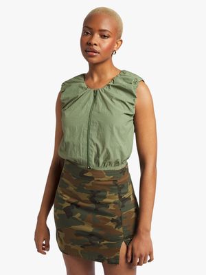 Women's Fatigue Taslon Crop Top