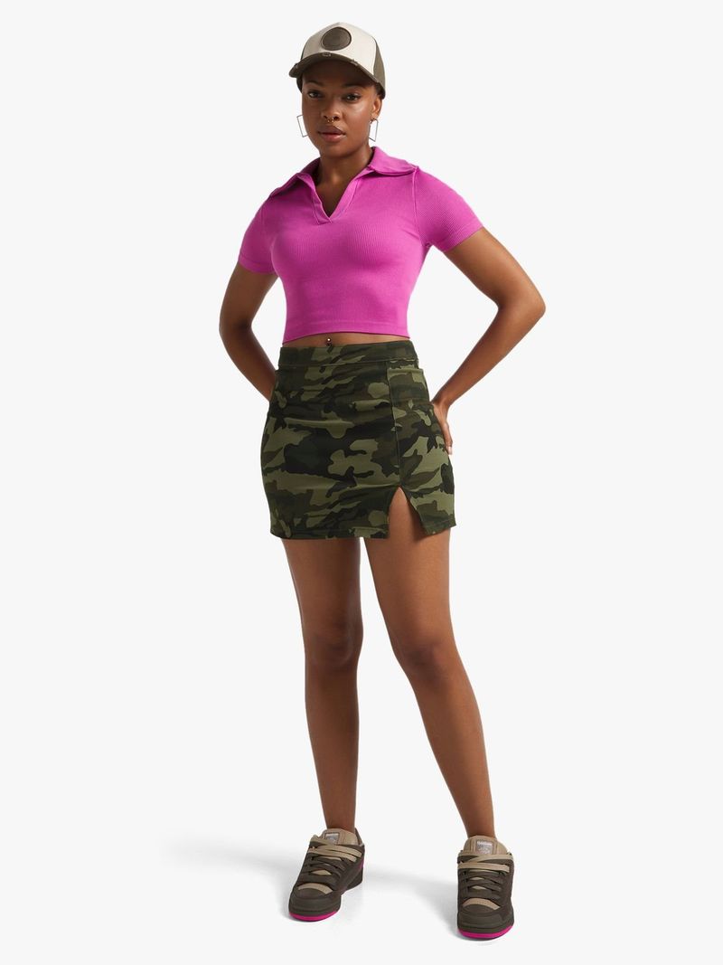 Green camo mini skirt best sale