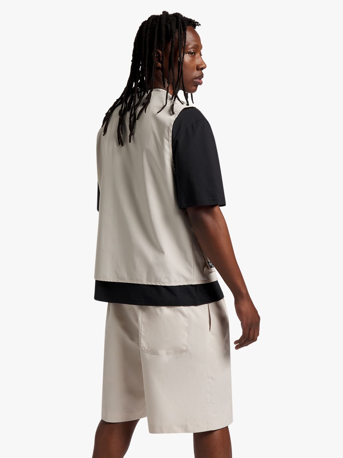 Men's Stone Baggy Pleated Shorts - Bash.com Men's Stone Baggy Pleated Shorts - Bash.com