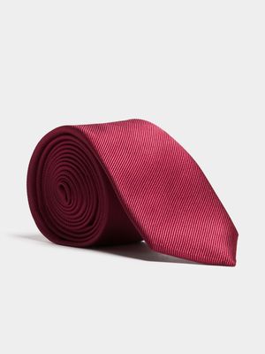 Men's Markham Regular Red Plain Tie