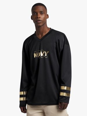 Men's Black Oversized Sport Top