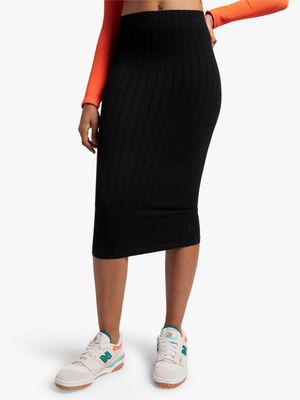 Women's Black Seamless Skirt