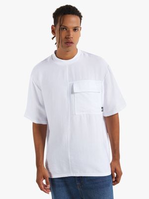 Men's White Boxy Top