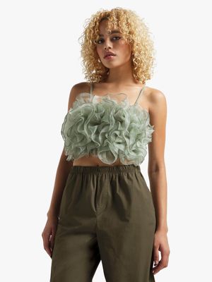 Women's Fatigue Ruffle Organza Cami