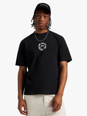 Men's Black Ghost Skater Graphic Top