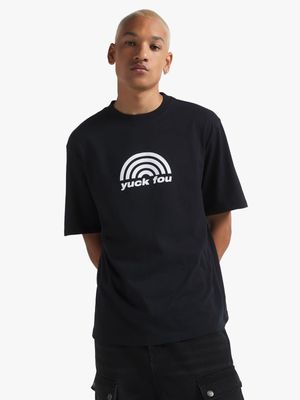 Men's Black Yuck Fou Graphic Top