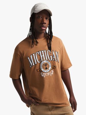 Men's Camel Michigan Graphic Top