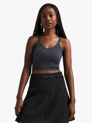 Women's Charcoal Seamless Cami