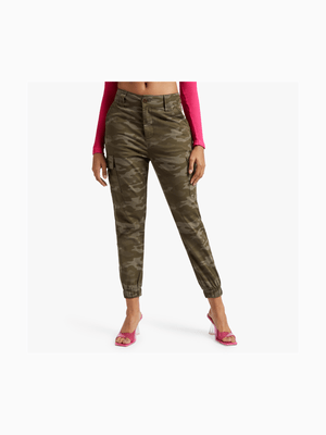 Women's Green Camo Utility Pants