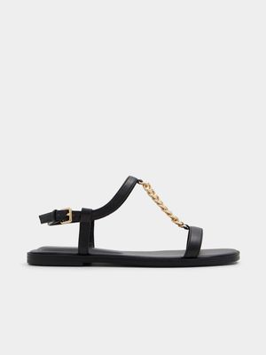 Women's Aldo Black Ethoregan Flat Sandals