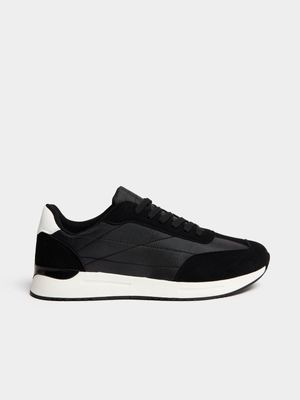 Jet Men's Black Retro Sneakers