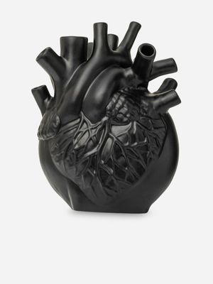 Rialheim Pumping Heart Vase Black Medium