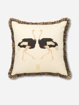 Rialheim Ostrich Lovers Scatter Cushion 55X55cm