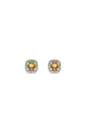 Sterling Silver Cubic Zirconia Women's November Birthstone Stud Earrings