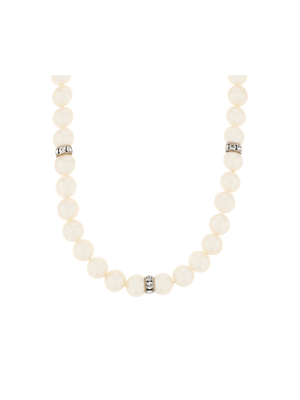 Sterling Silver & Pearl Spacer Neckpiece