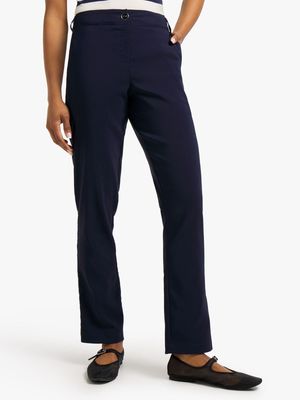 Jet Women's Navy Straight Leg Pants