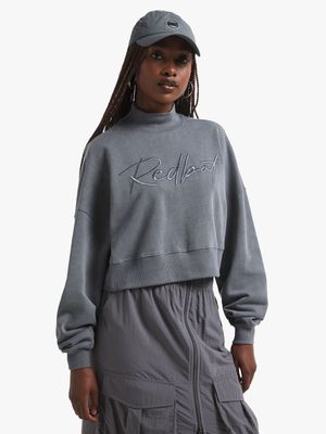 Redbat Classics Women's Grey Wash Sweat Top