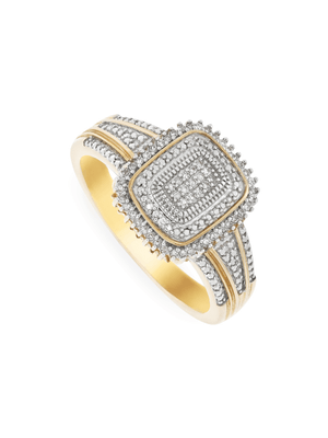 9ct Yellow Gold 0.09ct Diamond Timeless Ring