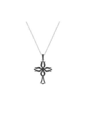 Sterling Silver & Marcasite Women’s Cross Pendant