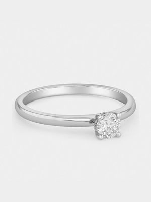 White Gold 0.3ct Lab Grown Diamond Solitaire Ring