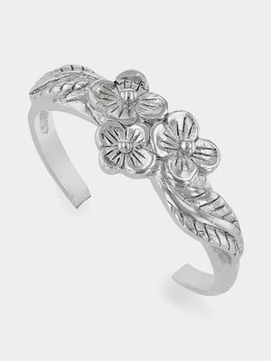 Sterling Silver Flower Toe Ring