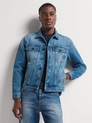 Men's Union-DNM Medium Blue DenimTrucker Jacket