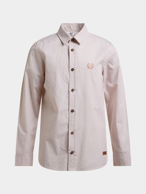 Jet Younger Boys Stone Crown Embroidery Shirt