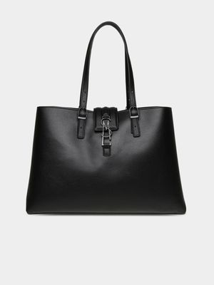 Women's Steve Madden Black Bking-P Madden Tote Handbag