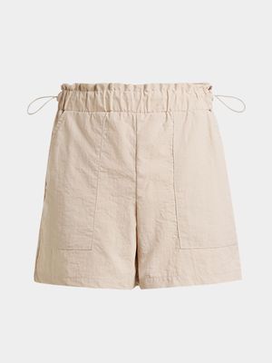 Jet Older Girls Stone Taslon Cargo Shorts