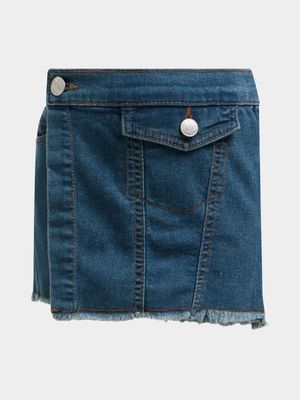 Jet Younger Girls Dark Wash Skort