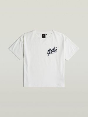 Kid's G-Star White Loose Short T-Shirt