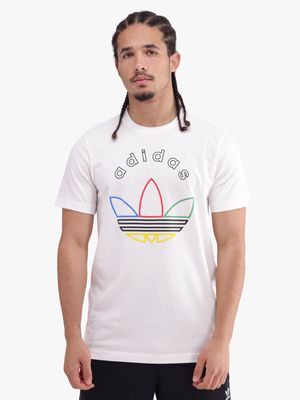 adidas Originals Men's Graphic White T-shirt