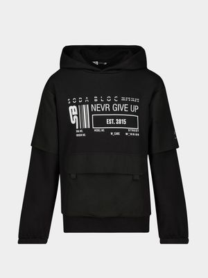 Older Boys Illusion Sleeve Hoodie