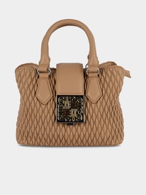 Women's Steve Madden Beige Btomlin Top Handle Handbag