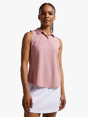 Womens TS Dusty Pink Sleeveless Golf Vest