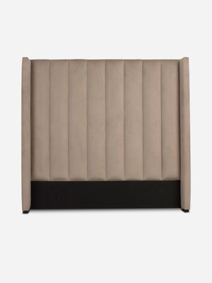 Selene Vertical Panel Headboard Fibre Guard Velvet Stone