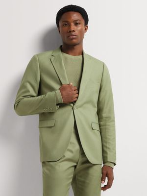 Men's Markham Slim Linen Sage Suit Jacket