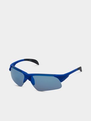 Boy's Blue Half Rim Sunglasses