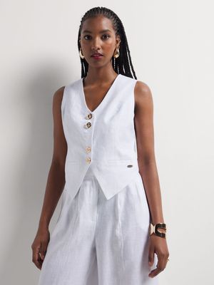 Luella Linen Waistcoat