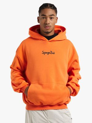 Men's Orange Spongebob Hoodie