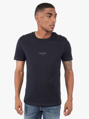 Men's Guess Navy Aidy Smart T-Shirt