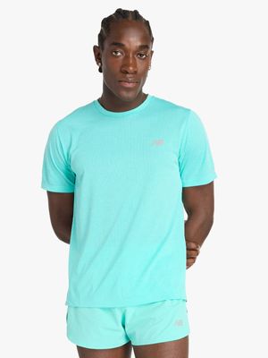 Mens New Balance Athletics Blue Short Sleeve Tee