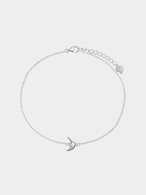 Sterling Silver Moon Bracelet