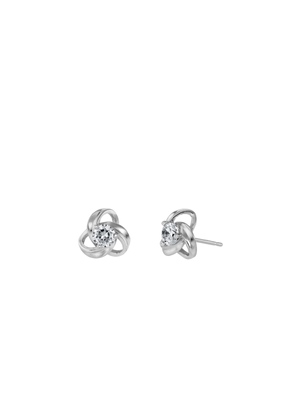 CZ Knot Sterling Silver Studs