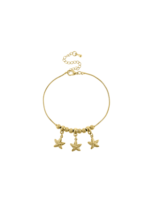 3 Star Charm Anklet