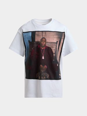 Jet Older Boys White Biggie Smalls Oversized T-Shirt