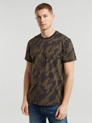 G-Star Men's Island Camo Green T-Shirt